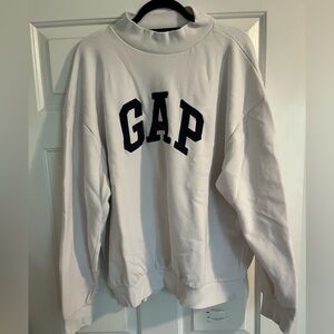 GAP Women's Cream Mock Neck